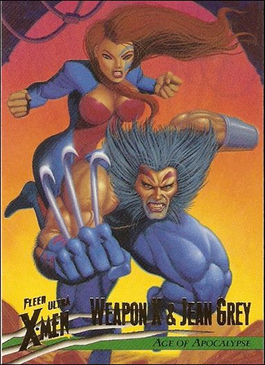 1996 Fleer Ultra X-Men: Wolverine (Base Set) card 90 Weapon X & Jean Grey