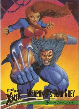 1996 Fleer Ultra X-Men: Wolverine (Base Set) card 90 Weapon X & Jean Grey