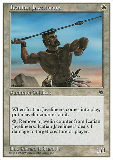 Magic the Gathering: Anthologies (Base Set) card 7 Icatian Javelineers