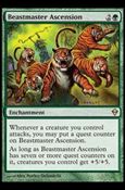 Magic The Gathering: Zendikar (Base Set) card 159 Beastmaster Ascension