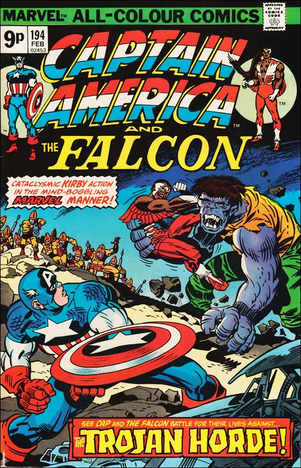 Captain America (1968) issue 194-B UK Price Cover