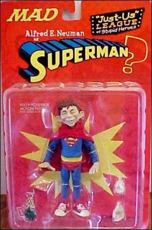 Alfred E Newman shops MAD Superman Figure.