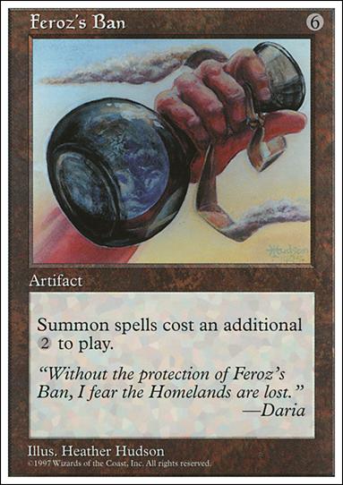 Magic the Gathering: 5th Edition (Base Set) card 370 Feroz's Ban