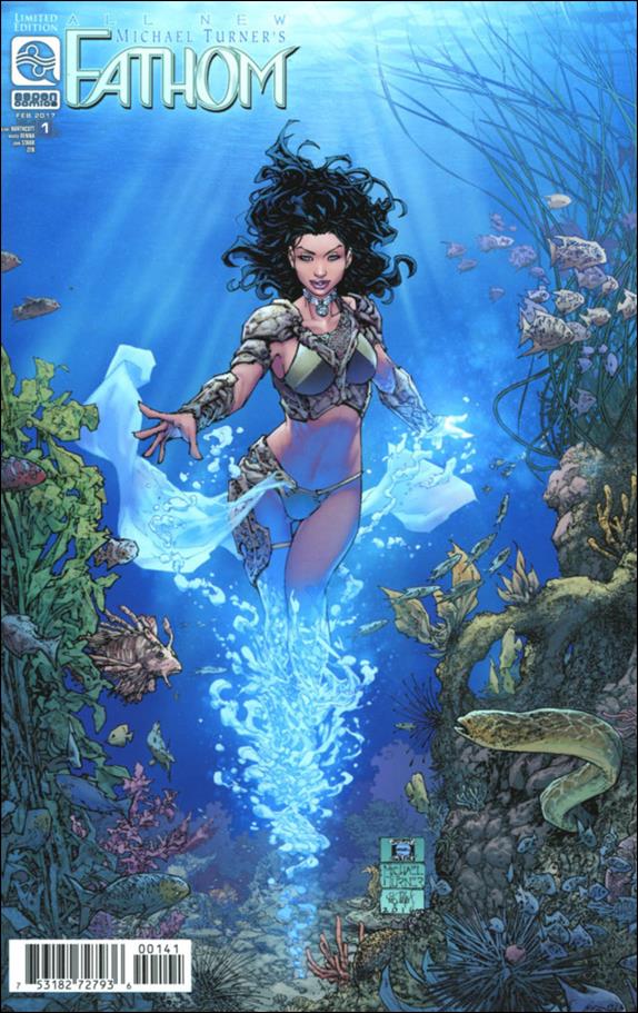 All New Michael Turner's Fathom issue 1-D Talent Caldwell 1:12 Cover