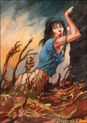 Bernie Wrightson II: More Macabre (Base Set) card 65 Guess Ooze Coming to Dinner?