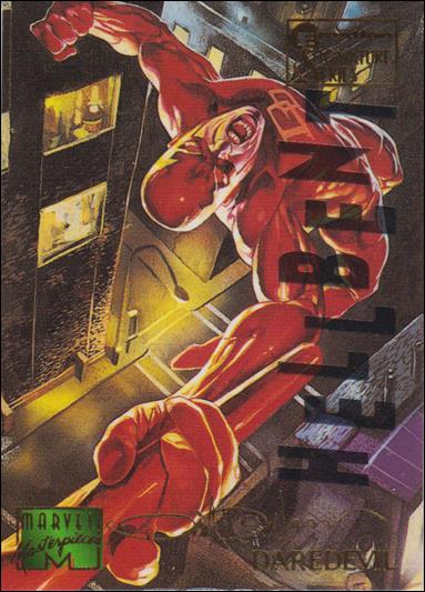 1995 Marvel Masterpieces (Multi-Foil E-Motion Parallel Base Set) card 25 Daredevil
