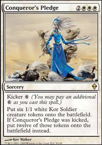 Magic The Gathering: Zendikar (Base Set) card 8 Conquerer's Pledge