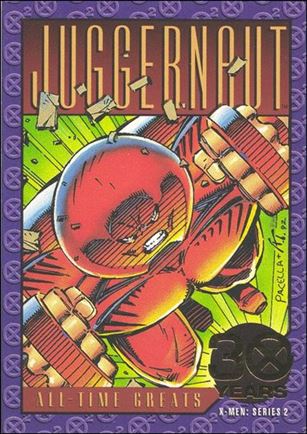 X-Men: Series 2 (30 Years Gold Foil Subset) card G-3 Juggernaut