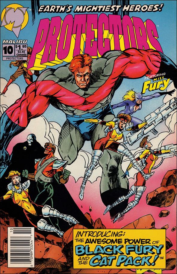 Protectors (1992) issue 10-B Newsstand Edition / Price Variant