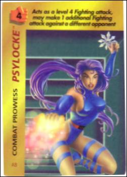 Marvel OverPower (Base Set) card nn165 Psylocke: Combat Prowess