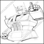 Transformers CCL/Brooke Hill Foundation Charity FanPrints by Dan Khanna item 1 "Optimus Prime" by Dan Khanna