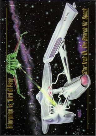 Star Trek Master Series: Series 1 (Base Set) card 54 Enterprise vs Bird of Prey