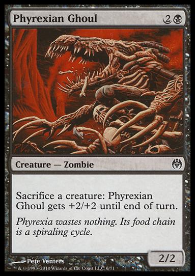 Magic the Gathering: Duel Decks: Phyrexia vs. the Coalition (Base Set) card 6 Phyrexian Ghoul