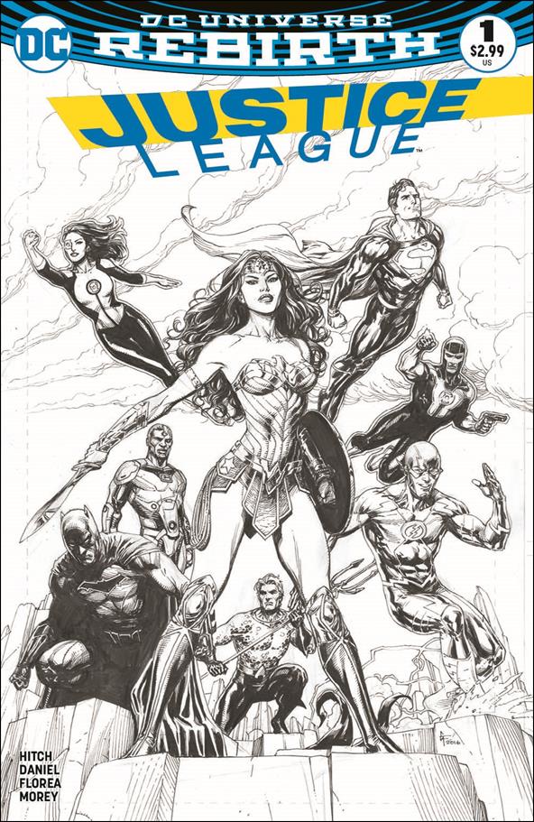 Justice League (2016) issue 1-N Gary Frank Fried Pie Sketch Cover
