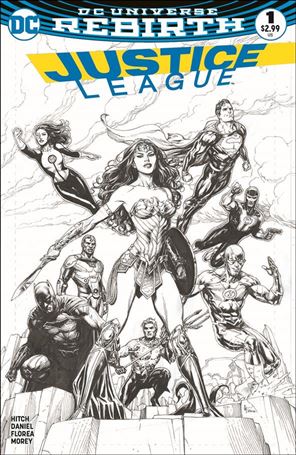 Justice League (2016) issue 1-N Gary Frank Fried Pie Sketch Cover