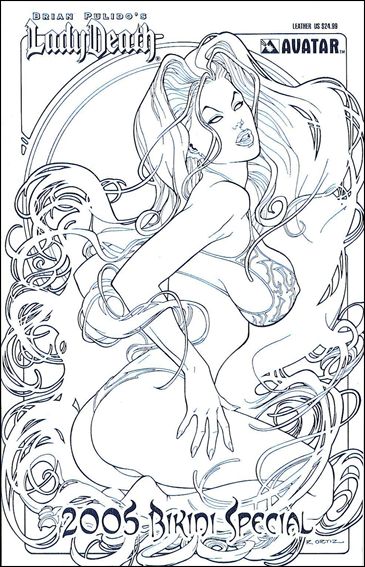Brian Pulido's Lady Death: 2005 Bikini Special issue 1-B Leather Cover