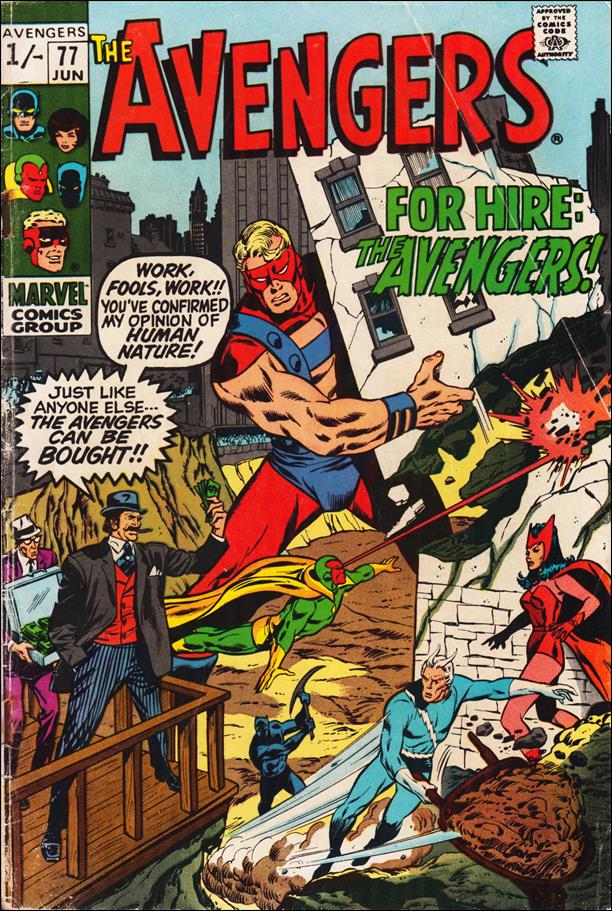 Avengers (1963) issue 77-B UK Price Cover