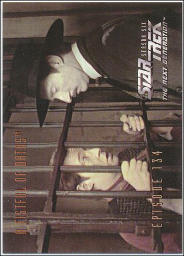 Star Trek: The Next Generation - The Episode Collection Season Six (Base Set) card 561 A Fistful of Datas, Episode 134C