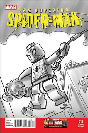 Superior Spider-Man (2013) issue 19-D Leonel Castellani 1:100 LEGO Sketch Cover
