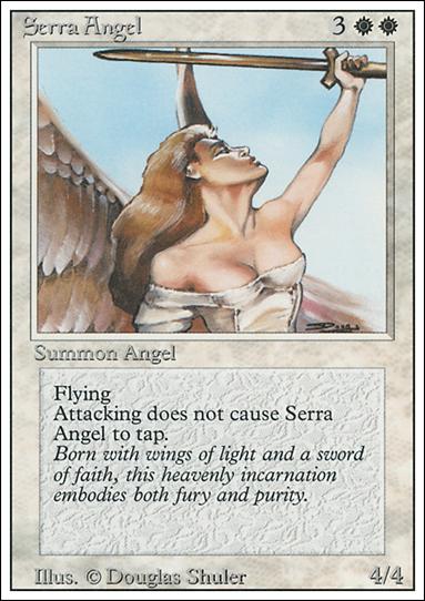 Magic the Gathering: Revised (Base Set) card 40 Serra Angel
