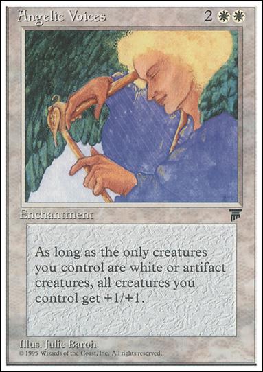 Magic the Gathering: Chronicles (Base Set) card 3 Angelic Voices