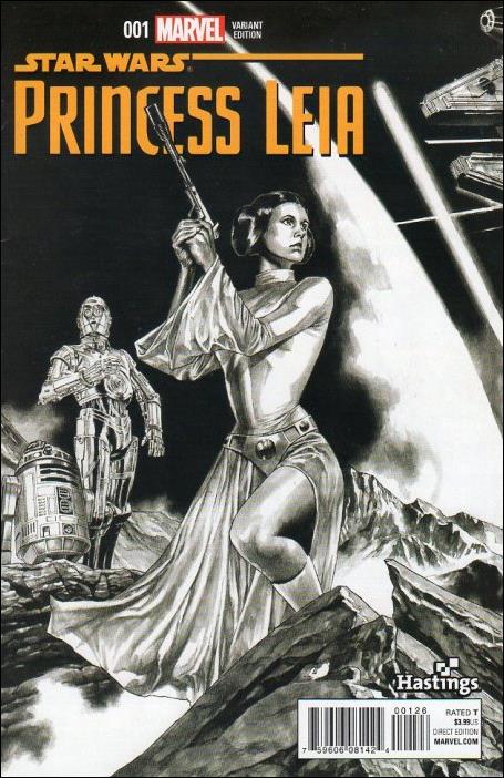 Princess Leia issue 1-T Hastings Sketch Cover