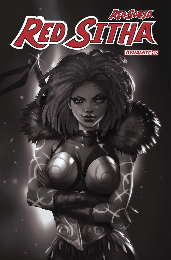Red Sonja: Red Sitha issue 2-I Leirix Li 1:7 Black & White Cover