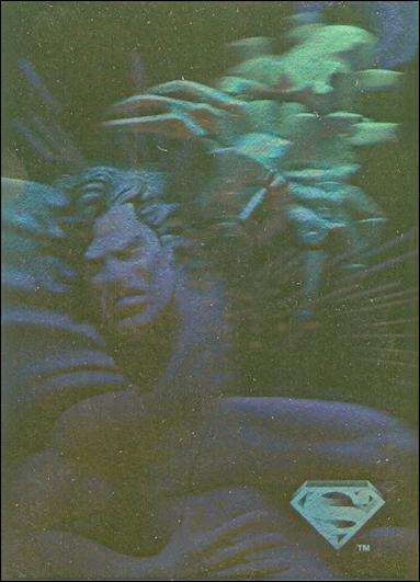 Superman Holo Series (Gold Hologram Parallel Base Set) card 3 Insectoid Attack!