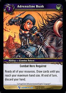 World of Warcraft: March of the Legion (Base Set) card 79 Adrenaline Rush