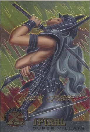 1996 Fleer Ultra X-Men All Chromium (Gold Signature Parallel Base Set) card 77 Spiral