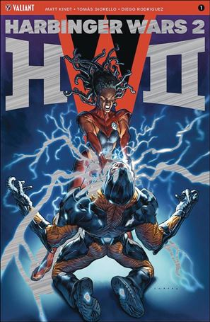 Harbinger Wars 2 issue 1-G Lewis LaRosa 1:250 Brushed Metal Cover