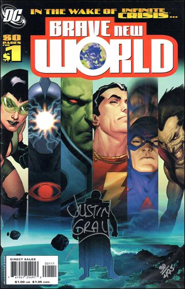 DCU: Brave New World issue 1-B DF (Signed by Justin Gray) 1/495