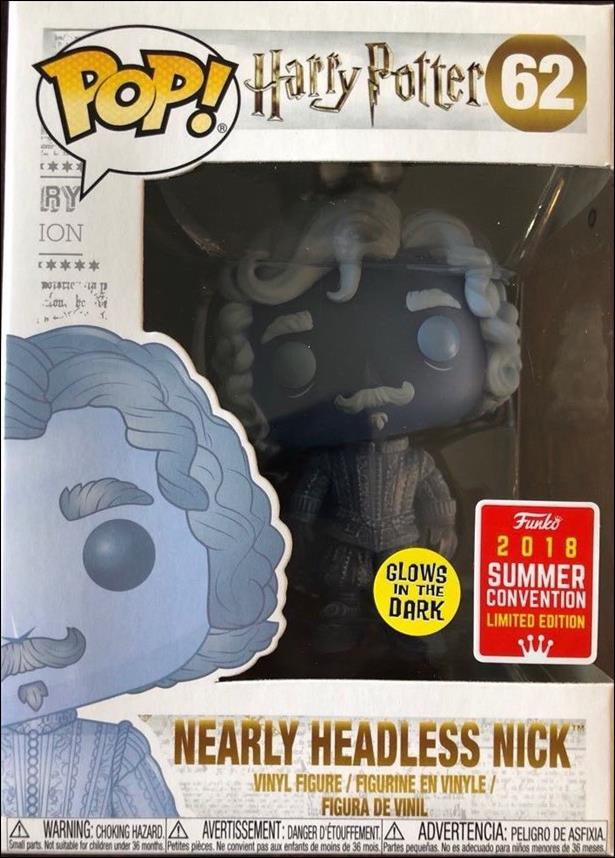POP! Harry Potter figure 62-C Nearly Headless Nick (GITD) 2018 Summer Con