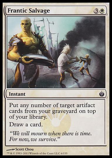 Magic the Gathering: Mirrodin Besieged (Base Set) card 6 Frantic Salvage