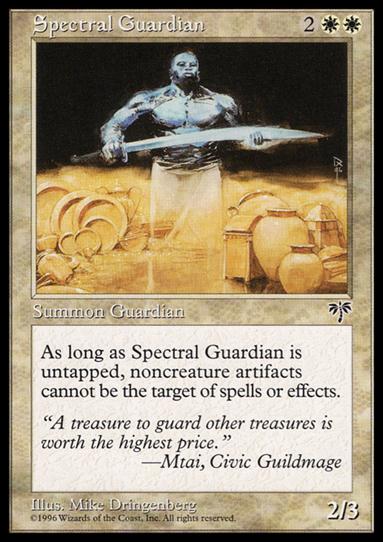 Magic the Gathering: Mirage (Base Set) card 41 Spectral Guardian