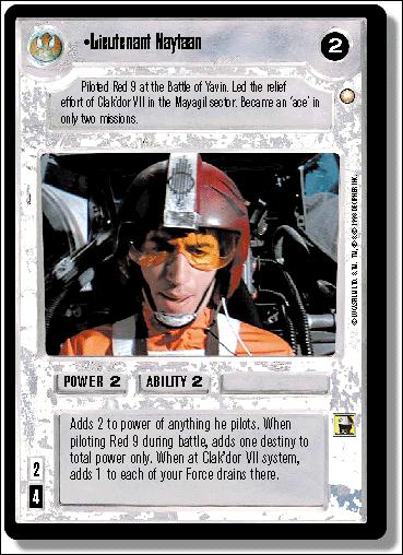 Star Wars: Special Edition Limited (Base Set) card 205 Lieutenant Naytaan