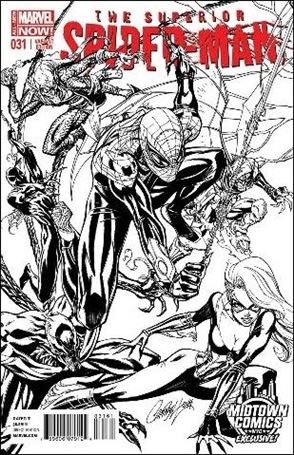 Superior Spider-Man (2013) issue 31-F J. Scott Campbell Midtown Connecting Sketch Cover