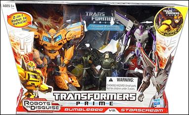 Transformers Prime (2-Packs)  figure 1 Bumblebee vs Starscream