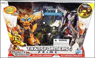 Transformers Prime (2-Packs)  figure 1 Bumblebee vs Starscream