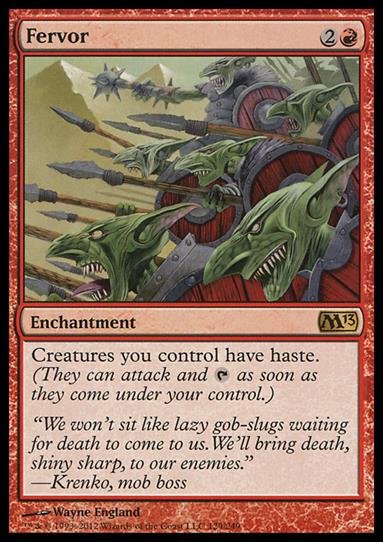 Magic the Gathering: 2013 Core Set (Base Set) card 129 Fervor