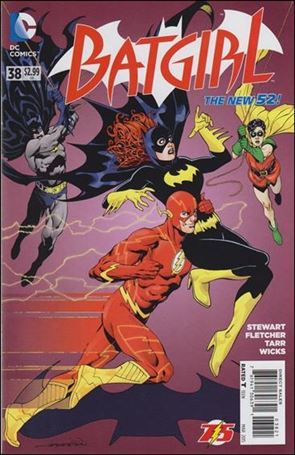 Batgirl (2011) issue 38-B Aaron Lopresti Flash 75th Anniversary Cover