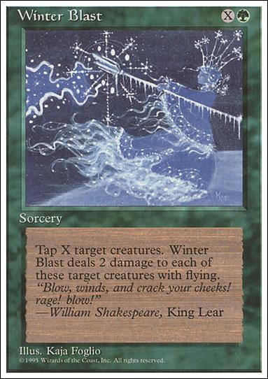 Magic the Gathering: 4th Edition (Base Set) card 290 Winter Blast