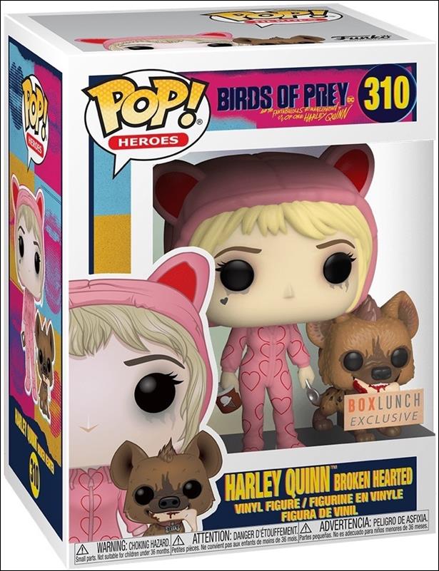 POP! Heroes figure 310 Harley Quinn Broken Hearted BoxLunch Exclusive