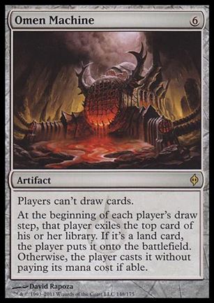 Magic the Gathering: New Phyrexia card 148 Omen Machine