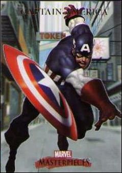2007 Marvel Masterpieces (Base Set) card 16 Captain America