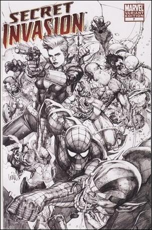 Secret Invasion (2008) issue 7-C Leinil Francis Yu 1:75 Sketch Cover