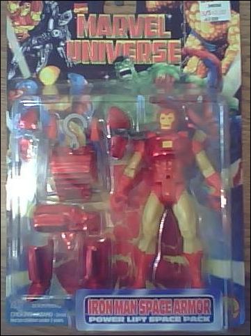 Marvel Universe (1996) figure 31 Iron Man Space Armor (with Power Lift Space Pack)