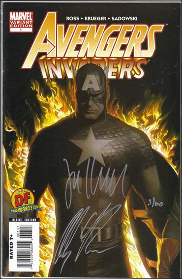 Avengers/Invaders issue 1-G DF (Signed by Alex Ross and Jim Krueger) 1/100
