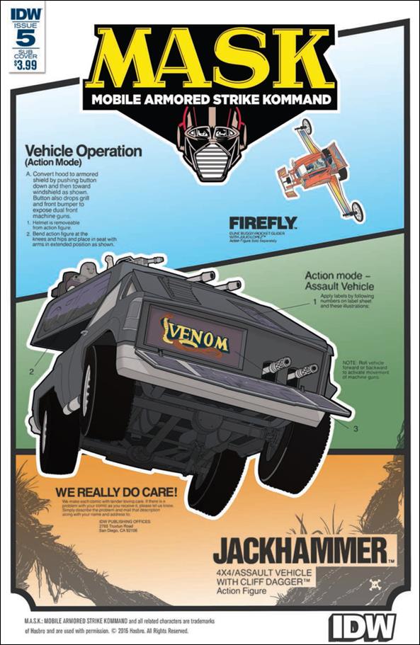 M.A.S.K.: Mobile Armored Strike Kommand issue 5-B Joe Suite Subscription Cover