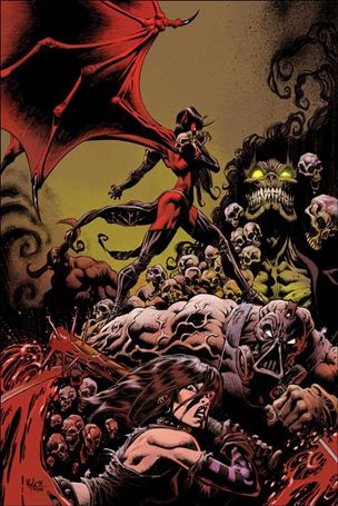 Hack/Slash vs Chaos issue 3-E Kyle Hotz 1:20 Virgin Cover
